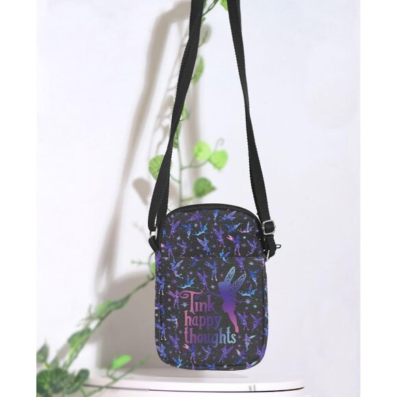 Fairy Crossbody Bag Canvas with Zipper Pockets Adjustable Strap for Travel - Picture 5 of 6
